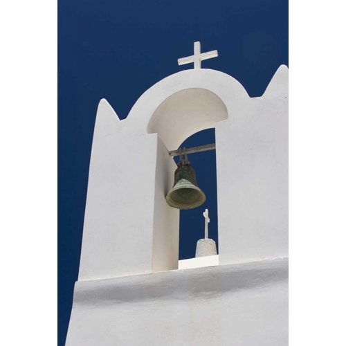 Greece, Santorini White church bell tower